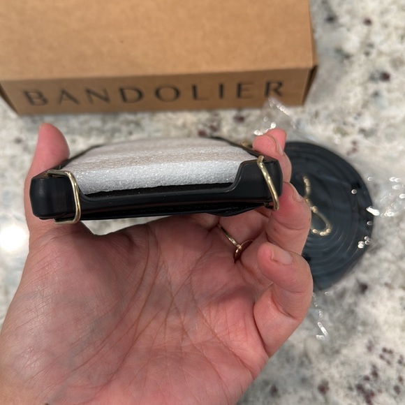 Bandolier Hailey Crossbody Phone Case in Black/Gold for Apple iPhone 14 Plus - Picture 5 of 10